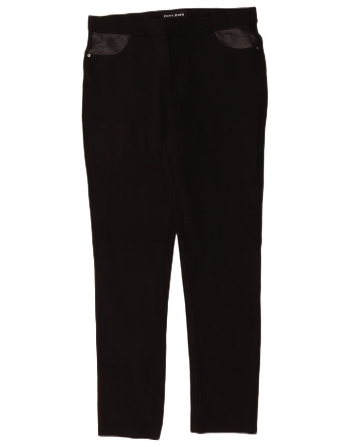 Calça feminina casual slim Dkny média W30 L29 preta viscose