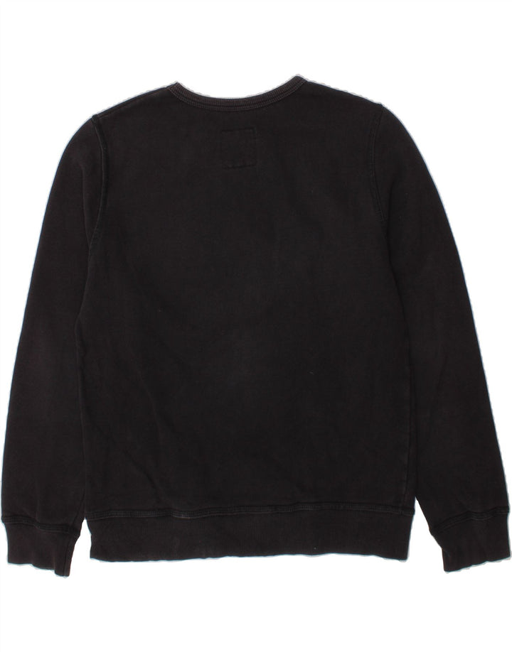 LEVI'S Boys Graphic Sweatshirt Jumper 11-12 Years Black Cotton Vintage Levi's and Second-Hand Levi's from Messina Hembry 