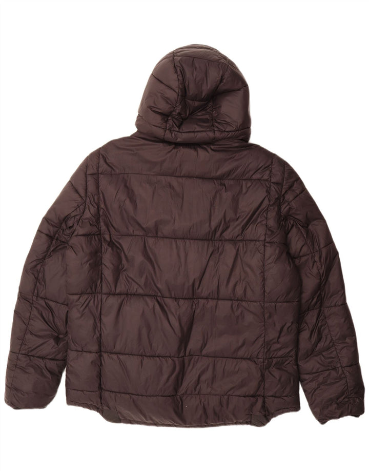Jaqueta masculina acolchoada com capuz Barbour UK 42 XL poliamida preta