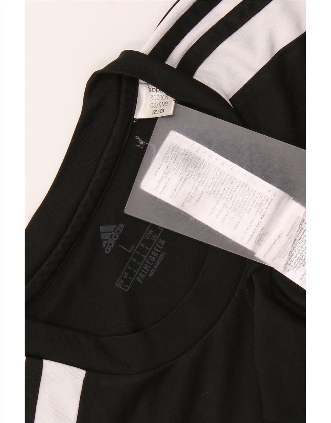 Adidas Mens Aeroready Camiseta Top Grande Preto Colorblock Poliéster