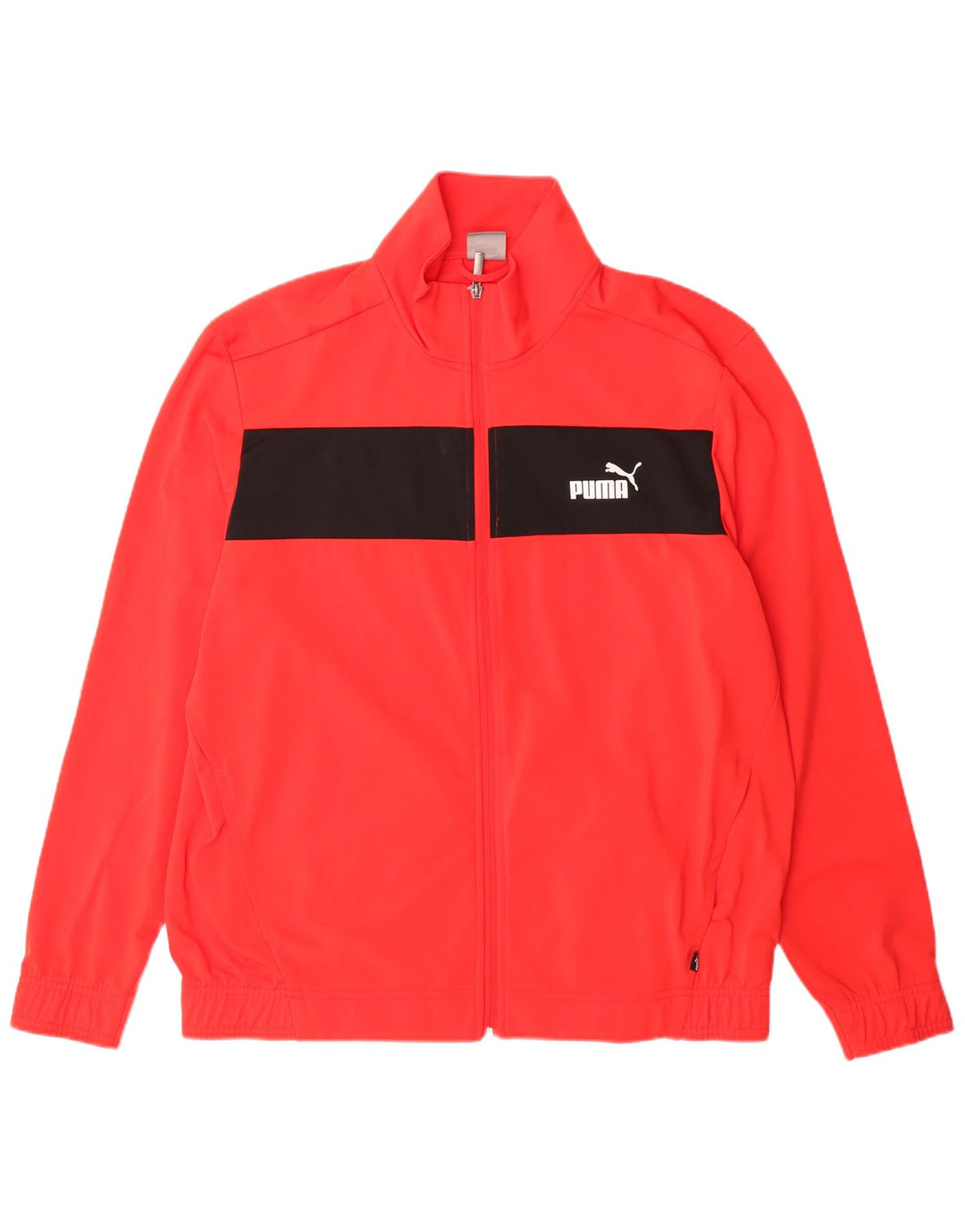 PUMA Mens Tracksuit Top Jacket XL Vermelho Colourblock Poliéster