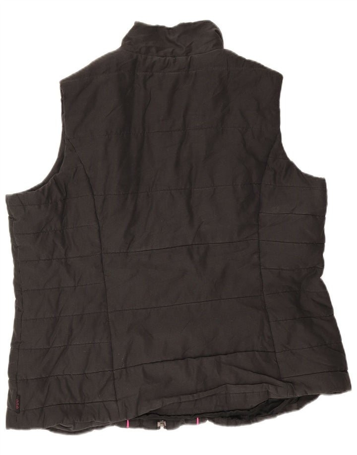 Colete acolchoado feminino Marks & Spencer UK 18 XL poliéster preto