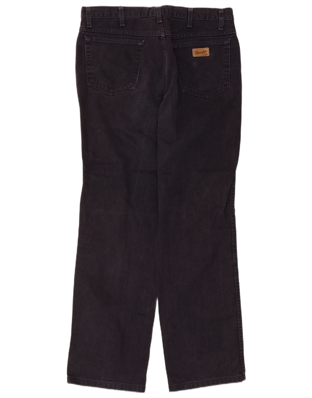 Wrangler Mens Straight Jeans W36 L32 Azul Marinho Algodão