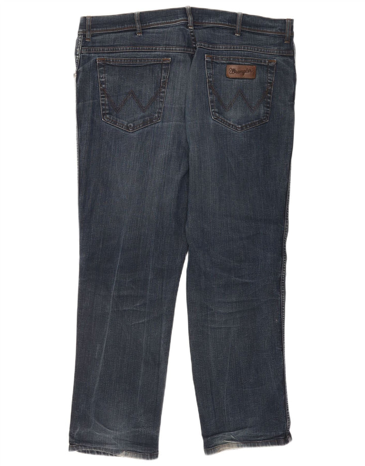 Wrangler Masculino Texas Straight Jeans W40 L30 Azul Algodão