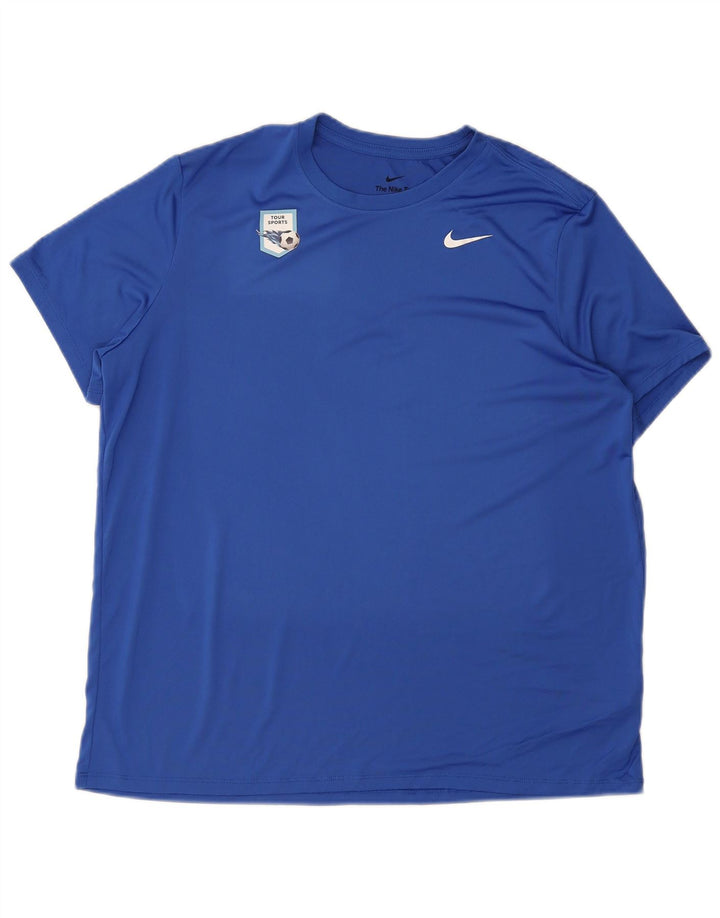 Camiseta Nike Masculina Dri Fit Top XL Azul Poliéster