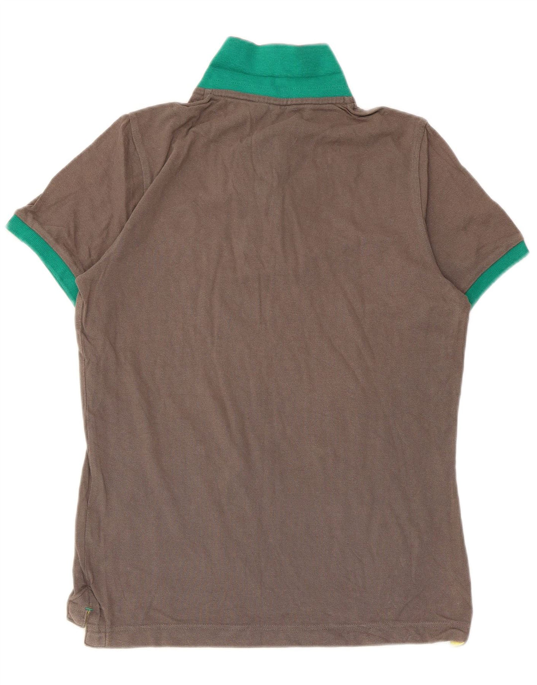 Camisa polo masculina BENETTON algodão cinza médio