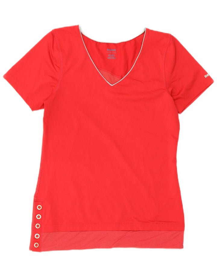 Camiseta feminina REEBOK UK 12 poliéster rosa médio