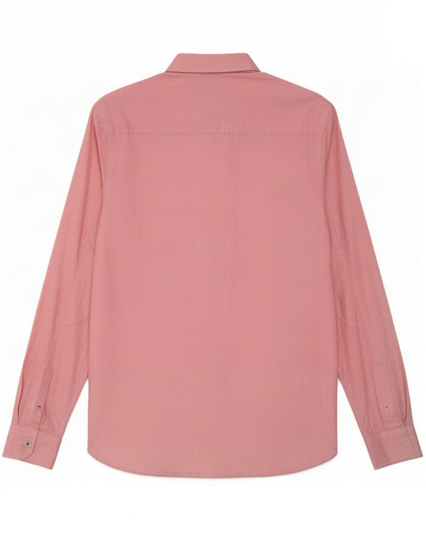 Camisa masculina Ted Baker tamanho 4 grande algodão rosa