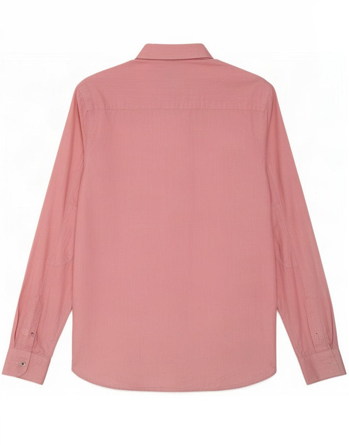 Camisa masculina Ted Baker tamanho 4 grande algodão rosa