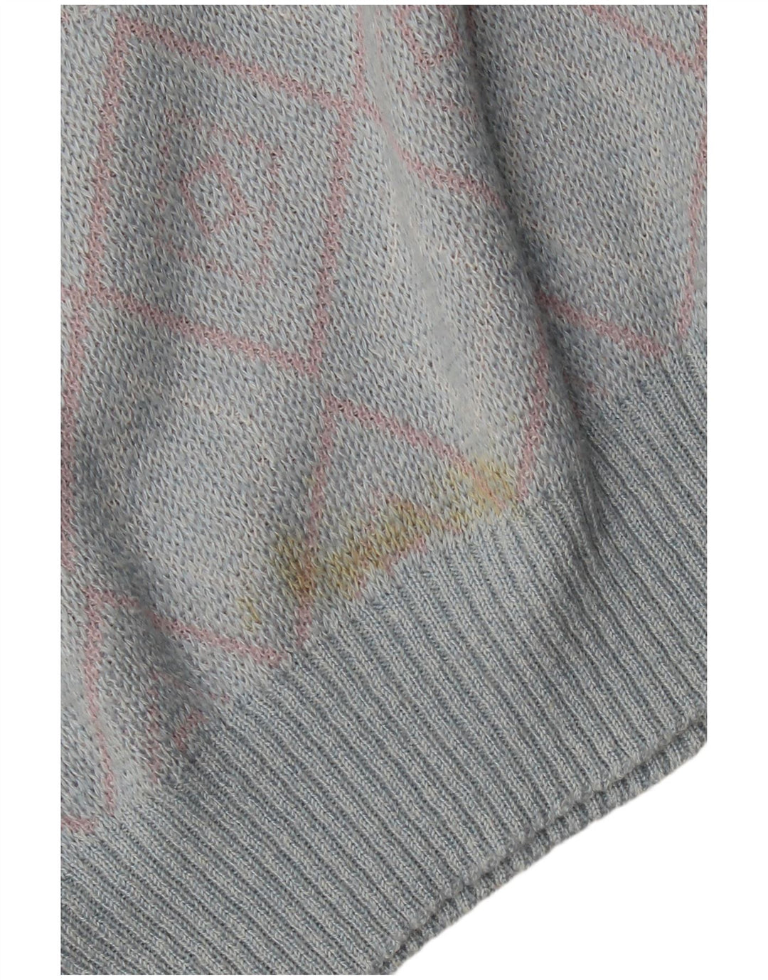 Suéter feminino Maselli com gola canoa IT 54 3XL Azul Argyle/Diamante