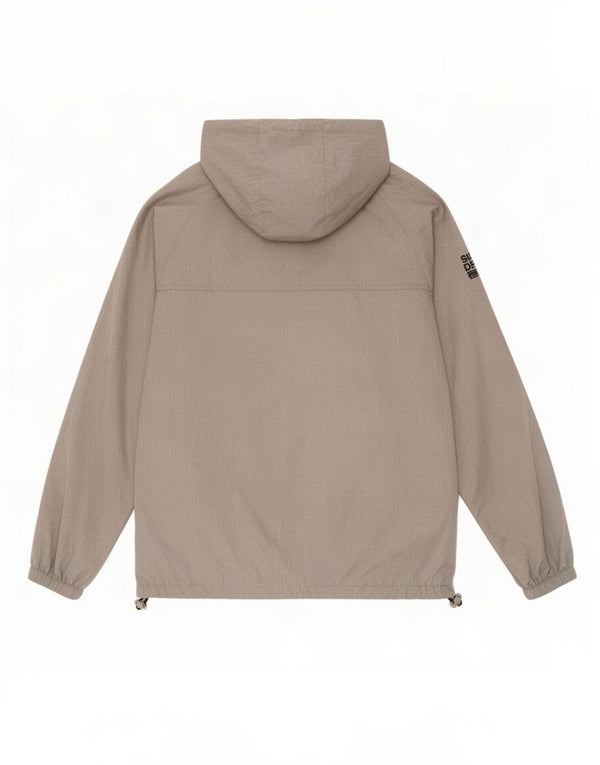 Jaqueta de chuva com capuz Superdry Mens Windcagoule UK 42 XL poliéster cinza