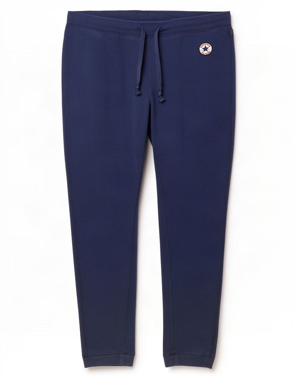 Calça de treino feminina Converse Joggers UK 20 2XL algodão azul marinho