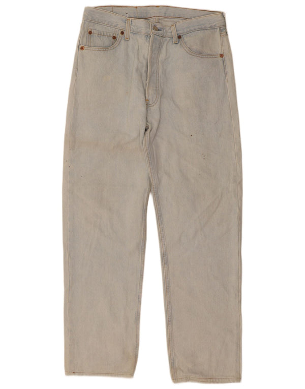 Levi's Masculino 501 Straight Jeans W36 L32 Azul Algodão