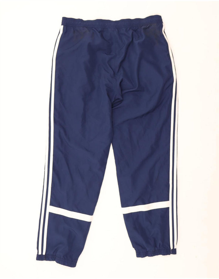 Calça de treino masculina Adidas Joggers grande poliéster azul marinho