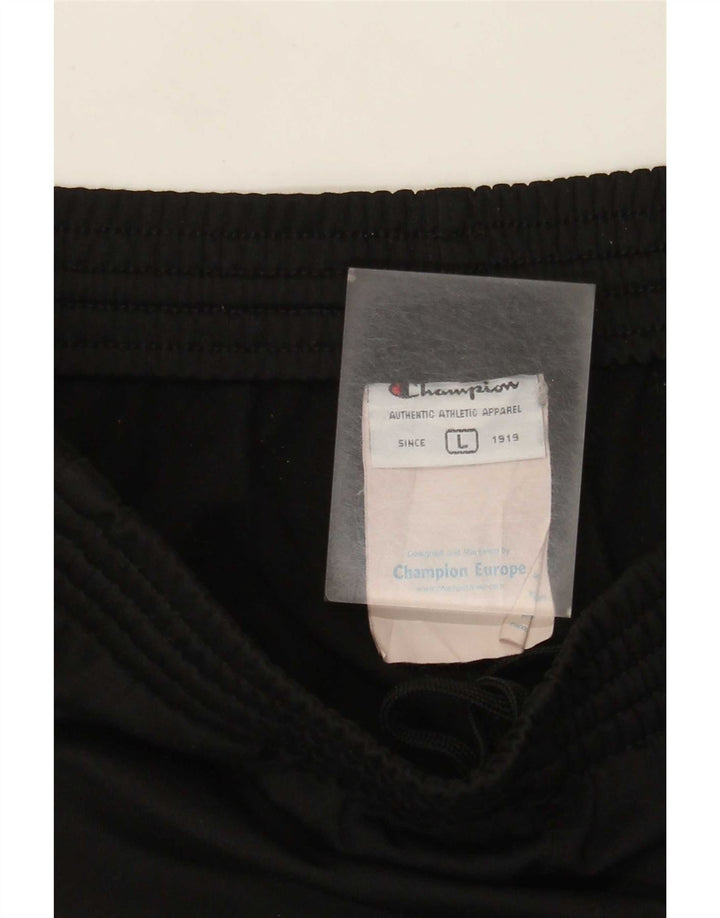 Calça de treino masculina Champion grande poliéster preto