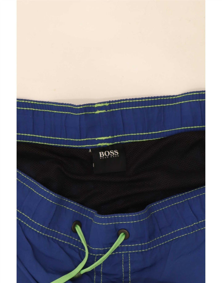 Shorts de natação masculino Hugo Boss XL azul marinho
