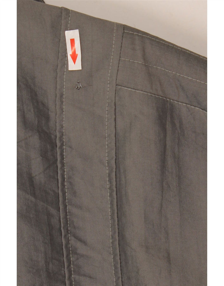 Jaqueta bomber Sherpa masculina vintage UK 40 grande cinza