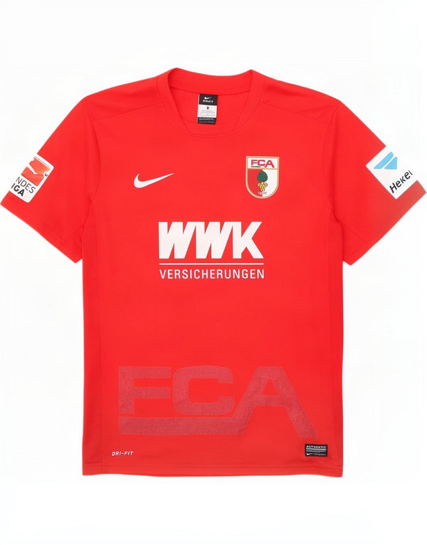Camiseta Nike Mens FC Augsburg Graphic Top Médio Poliéster Vermelho