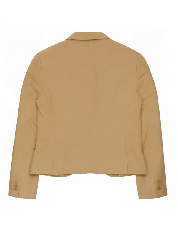 Jaqueta blazer feminina Massimo Dutti com 1 botão EU 44 XL linho bege