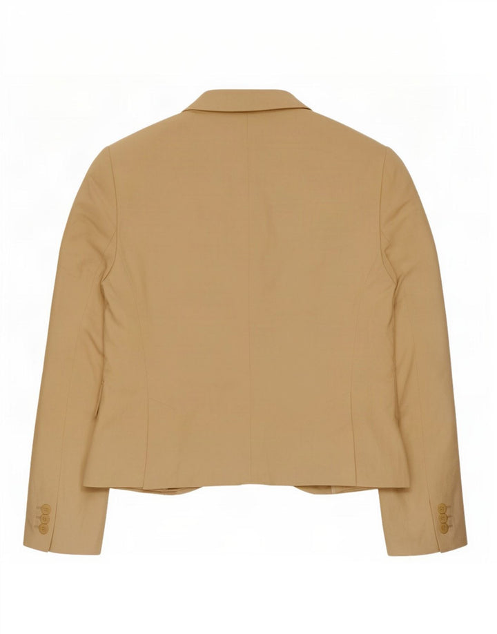 Jaqueta blazer feminina Massimo Dutti com 1 botão EU 44 XL linho bege