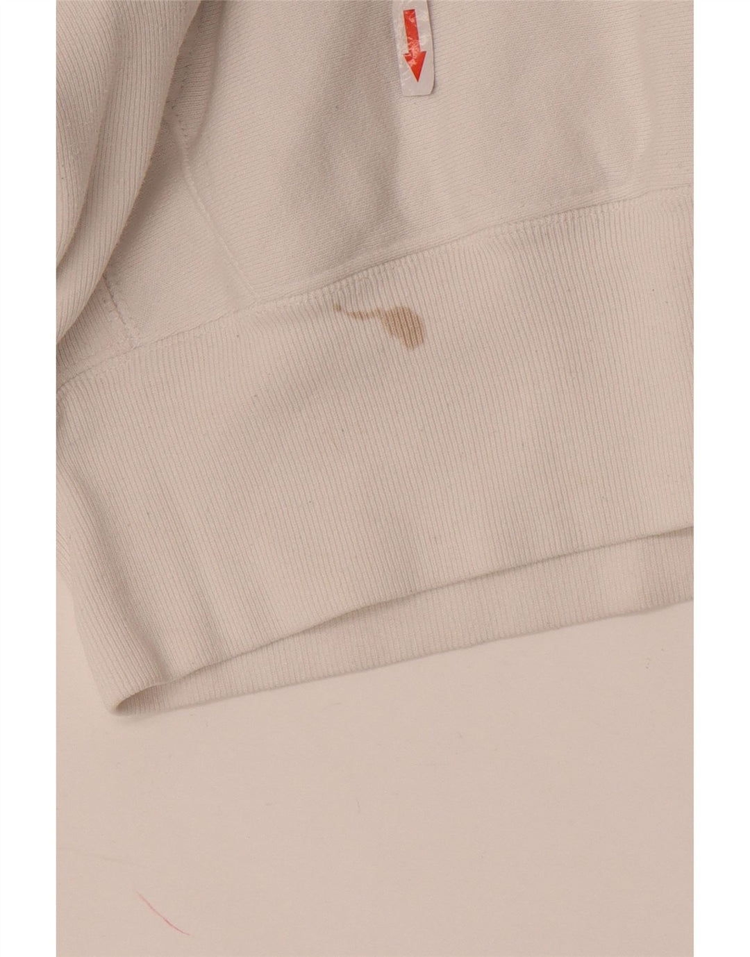 Jumper masculino com capuz Champion pequeno algodão branco