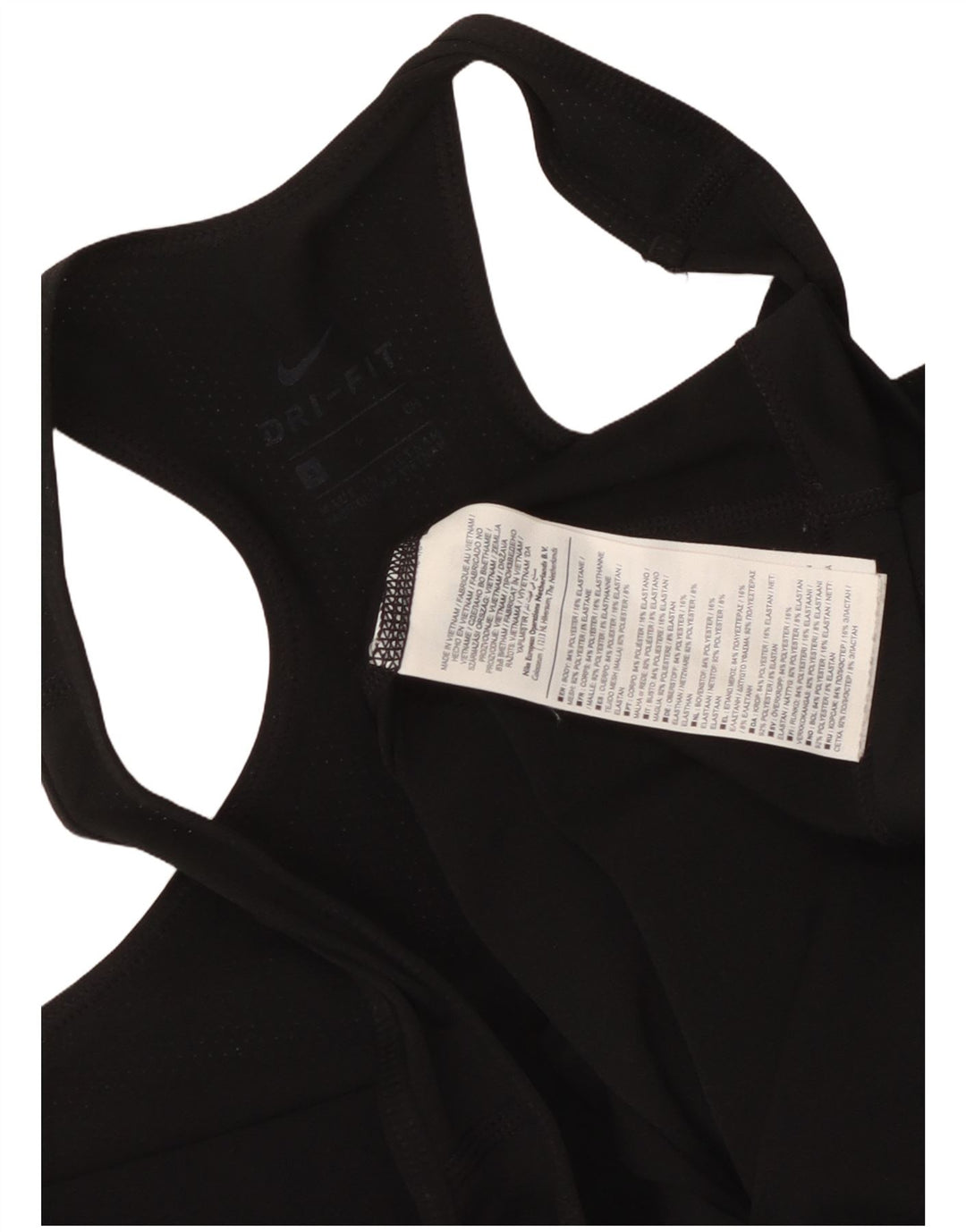 Colete gráfico feminino Nike UK 10 pequeno poliéster preto