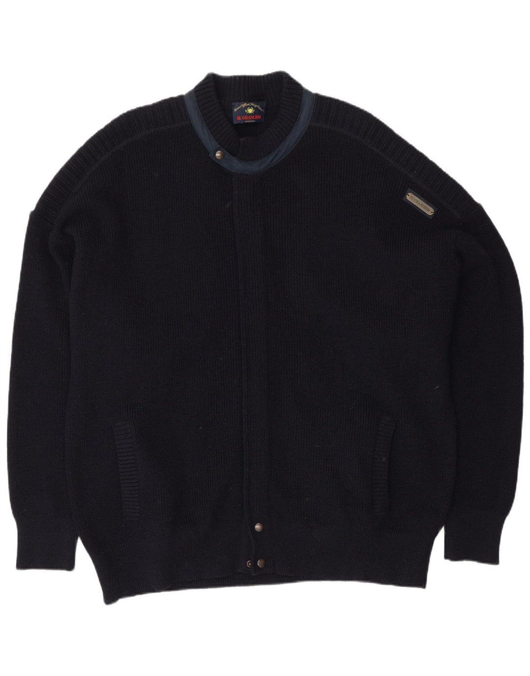 Il Granchio Suéter Cardigan Masculino XL Azul Marinho