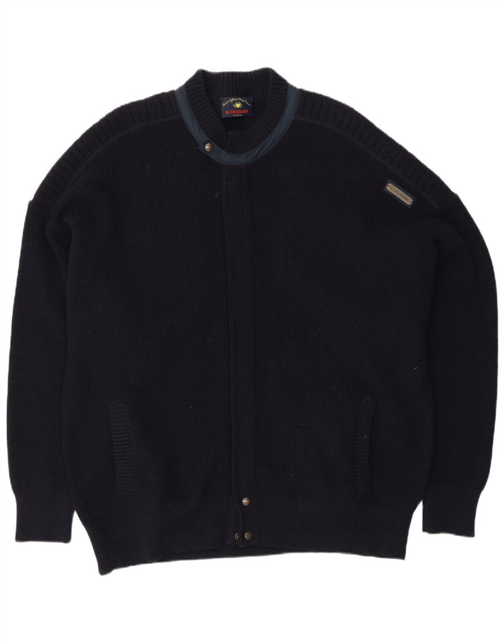 Il Granchio Suéter Cardigan Masculino XL Azul Marinho