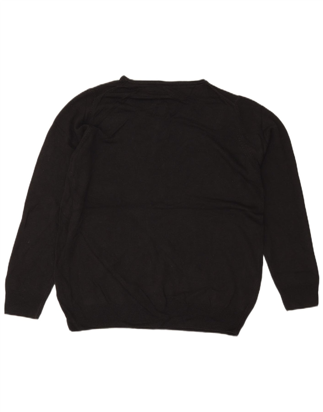 MARKS & SPENCER Suéter feminino oversized com gola redonda Reino Unido 18 XL preto