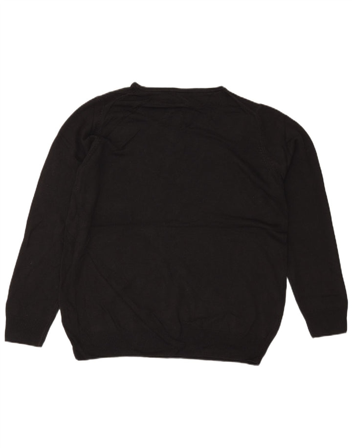 MARKS & SPENCER Suéter feminino oversized com gola redonda Reino Unido 18 XL preto