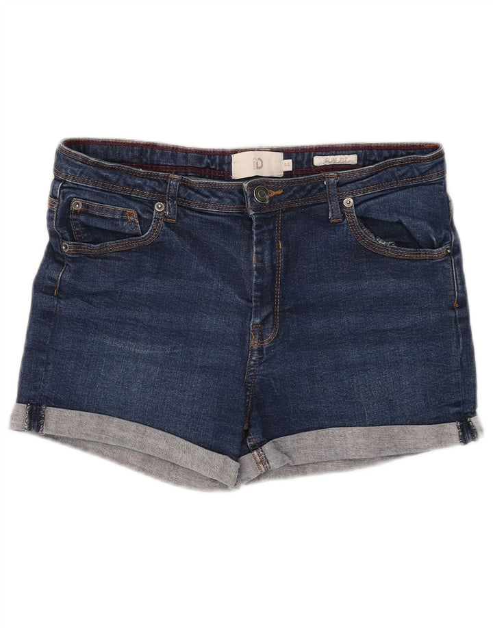 Shorts jeans feminino slim fit da Dack IT 44 médio W28 algodão azul