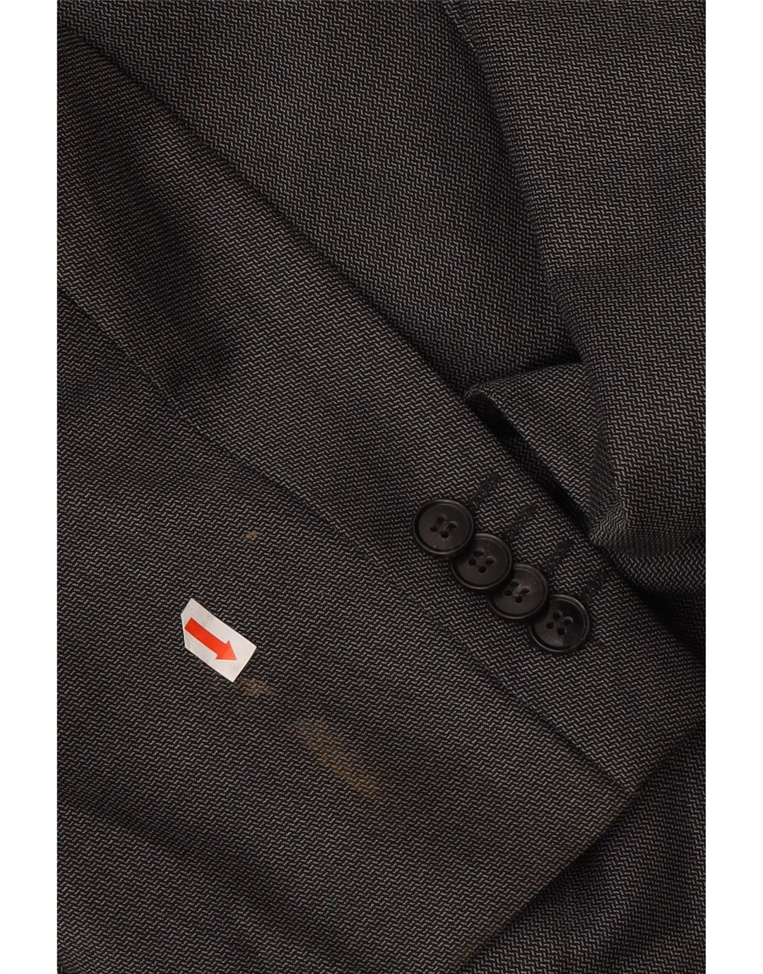 Jaqueta blazer masculina de 2 botões Marks & Spencer Reino Unido 46 XL lã cinza