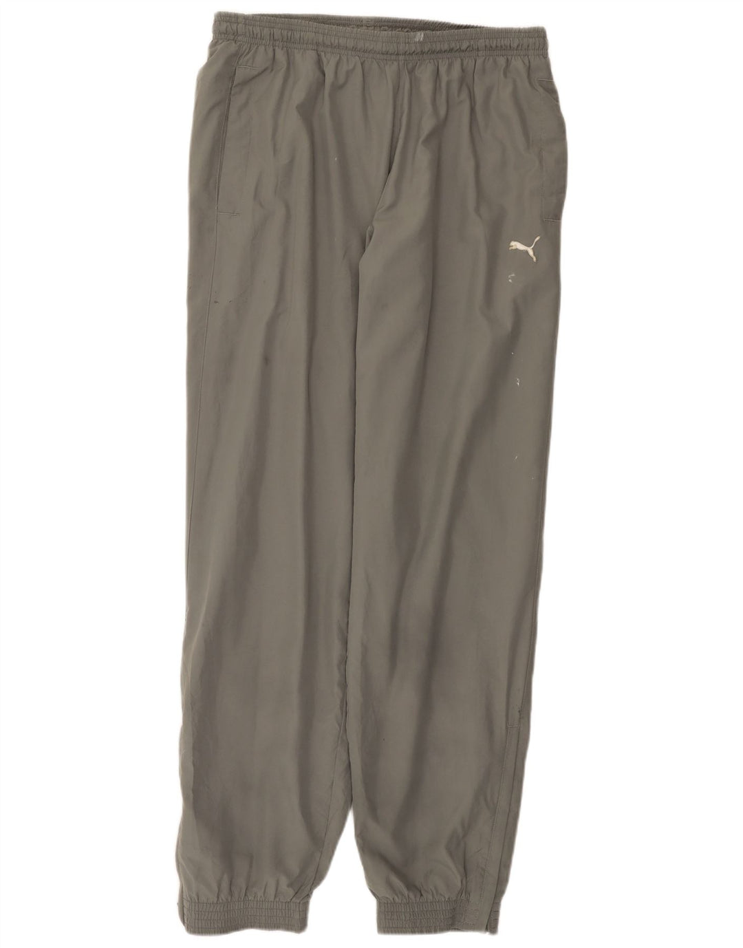 Calça de treino masculina PUMA joggers grande poliéster cinza