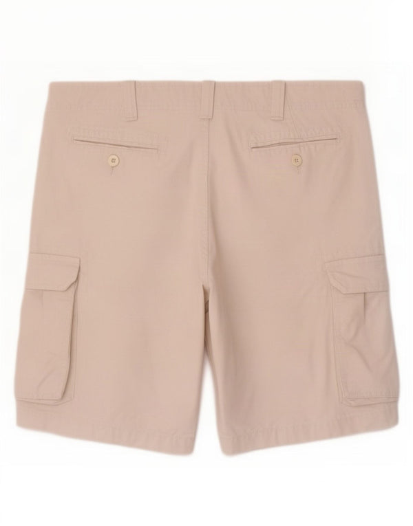 Shorts cargo masculino vintage IT 52 XL W36 algodão bege