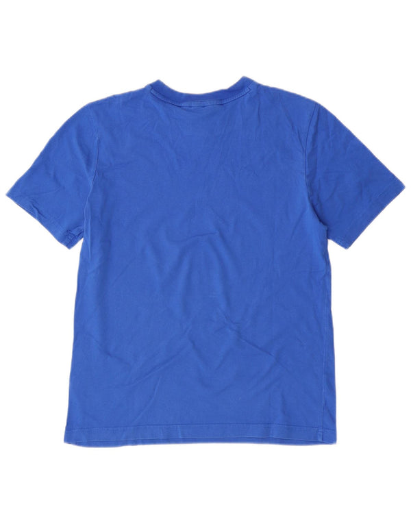 Adidas Boys Regular Fit Graphic T-Shirt Top 13-14 Years Blue Cotton Sports