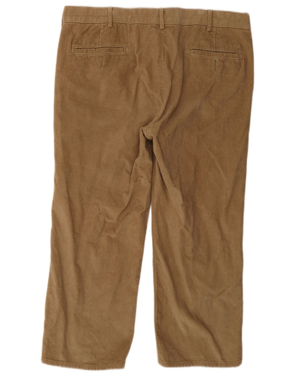 Calça masculina de veludo cotelê Dockers W40 L26 algodão marrom