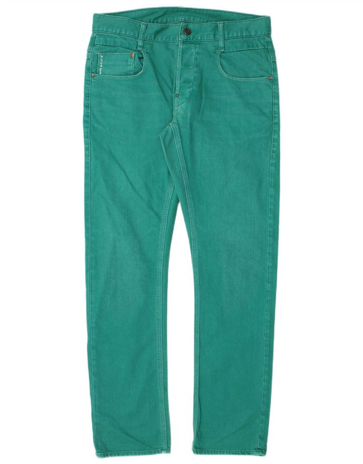 G-Star Masculino Slim Jeans W33 L32 Algodão Verde