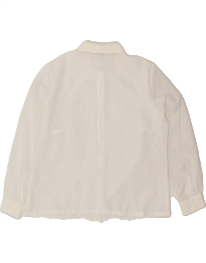 PRIMAVERA FIRENZE Womens Graphic Shirt IT 49 XL White Vintage Primavera Firenze and Second-Hand Primavera Firenze from Messina Hembry 