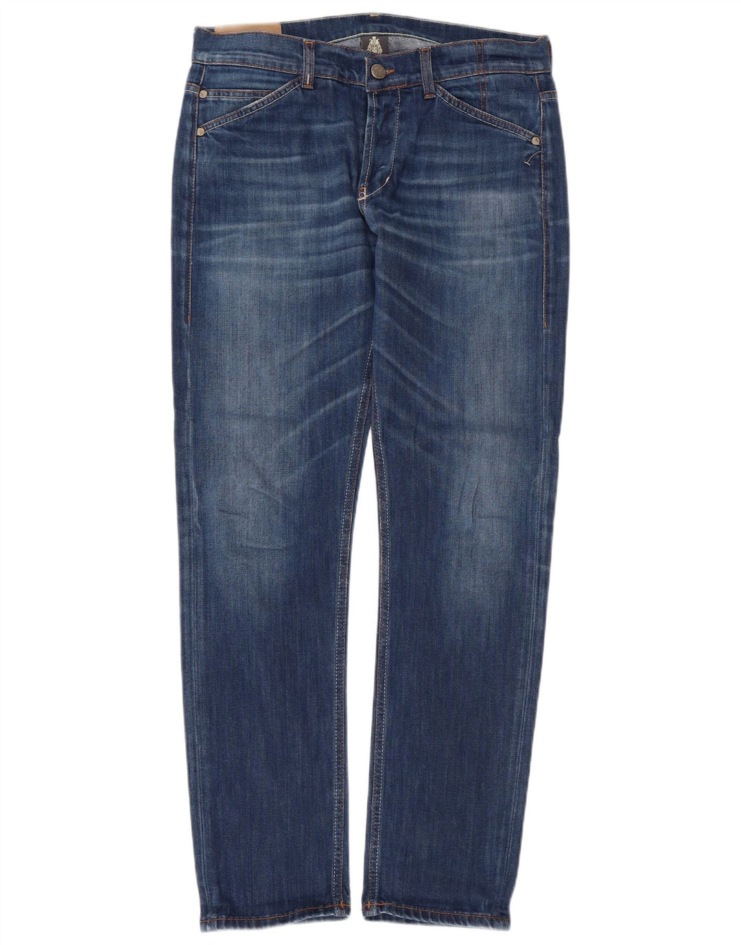 Dondup Mens Slim Jeans W35 L30 Azul Poliéster