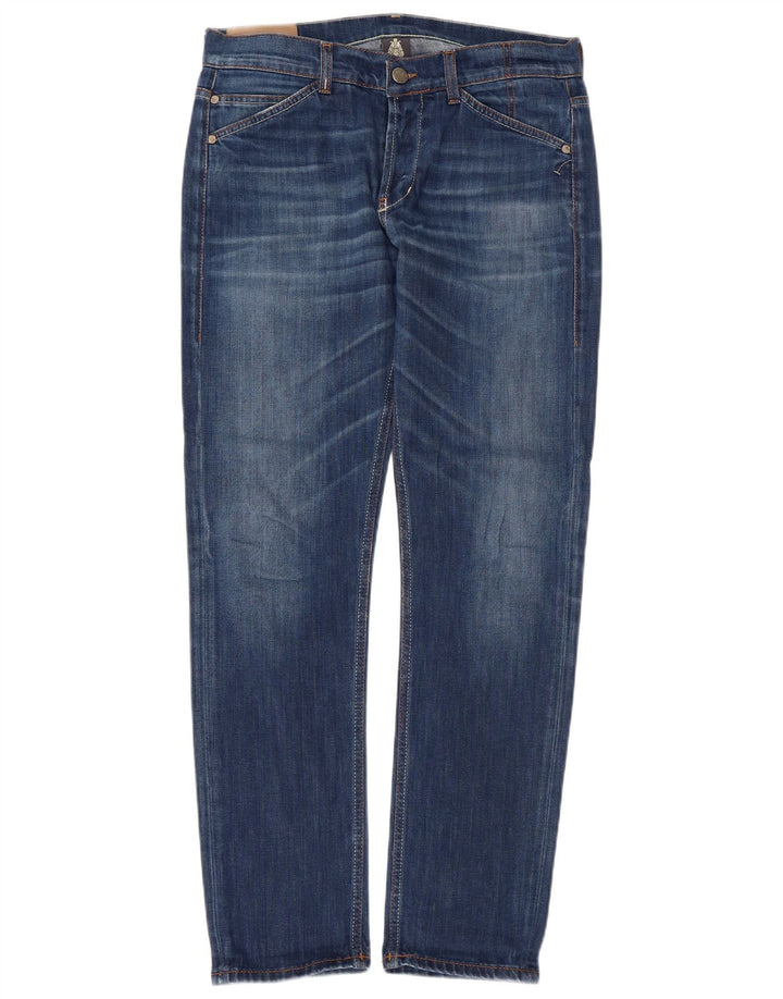 Dondup Mens Slim Jeans W35 L30 Azul Poliéster
