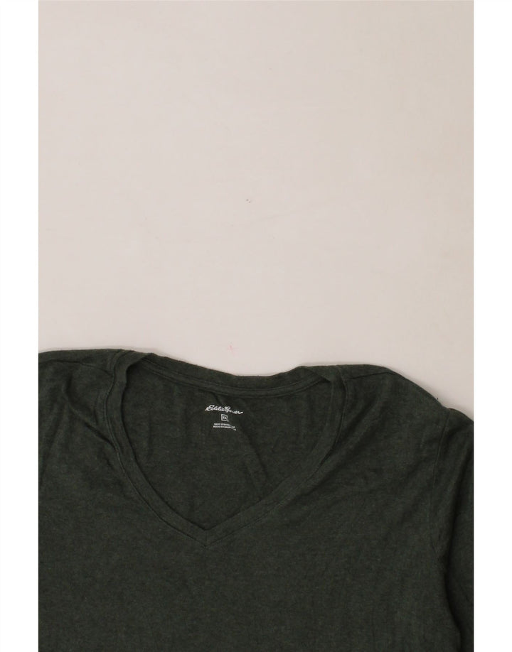EDDIE BAUER Womens Top Long Sleeve UK 20 2XL Green Cotton Vintage Eddie Bauer and Second-Hand Eddie Bauer from Messina Hembry 