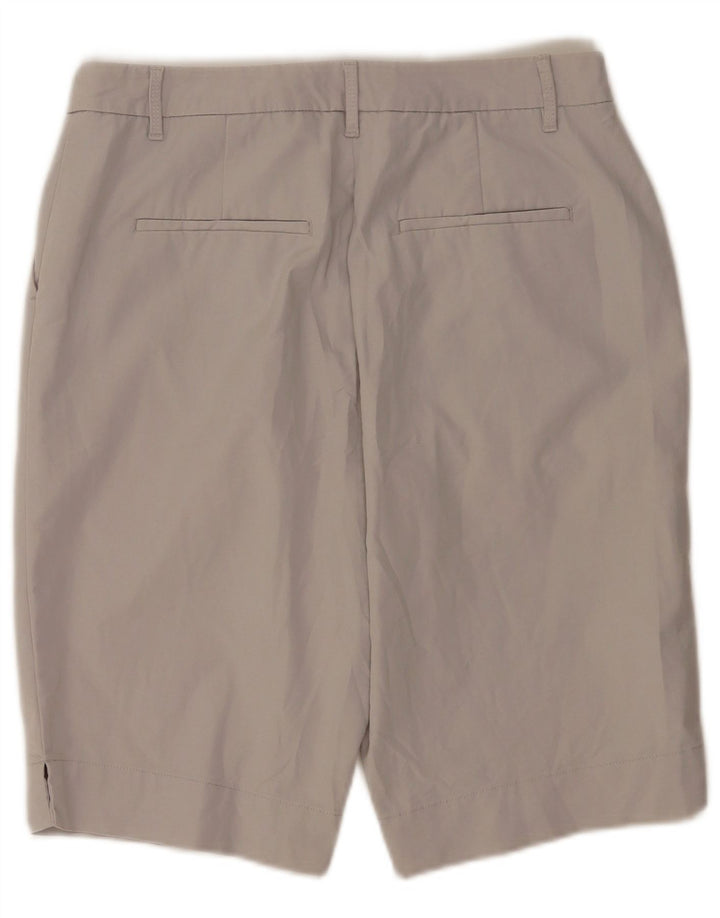 Shorts Chino Feminino Marks & Spencer Reino Unido 12 Médio W30 Algodão Cinza