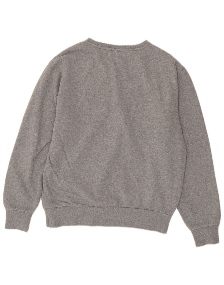 ELLESSE moletom gráfico masculino jumper grande algodão cinza