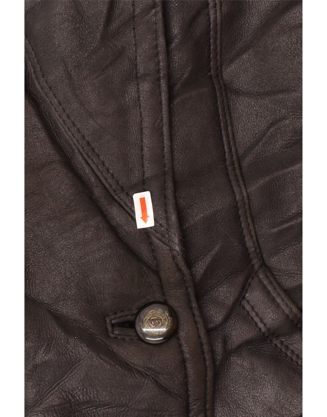 Jaqueta feminina VINTAGE com peito duplo EU 42 grande shearling preto