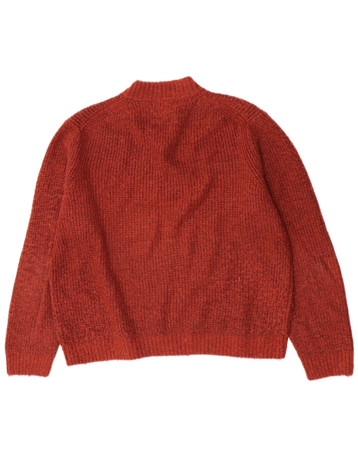 Suéter masculino Marks & Spencer com gola tartaruga XL acrílico vermelho