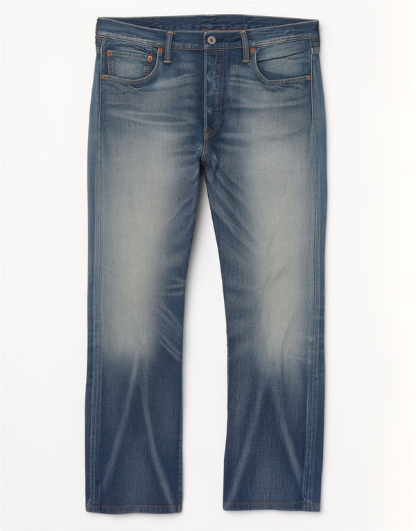 Levi's Masculino 501 Straight Jeans W34 L28 Azul Algodão
