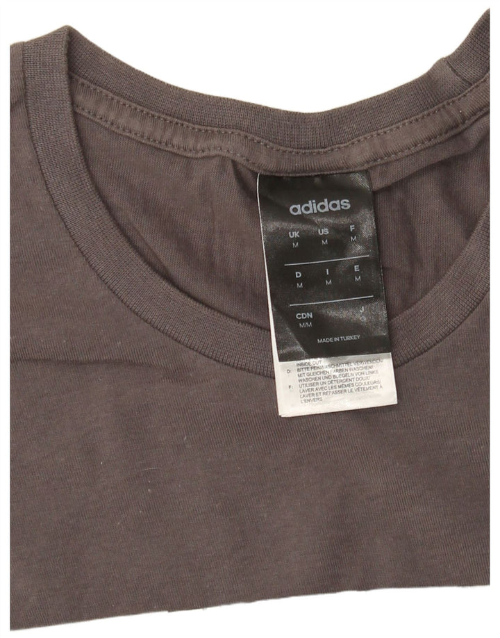 Camiseta Adidas Masculina Graphic Top Cinza Médio Algodão