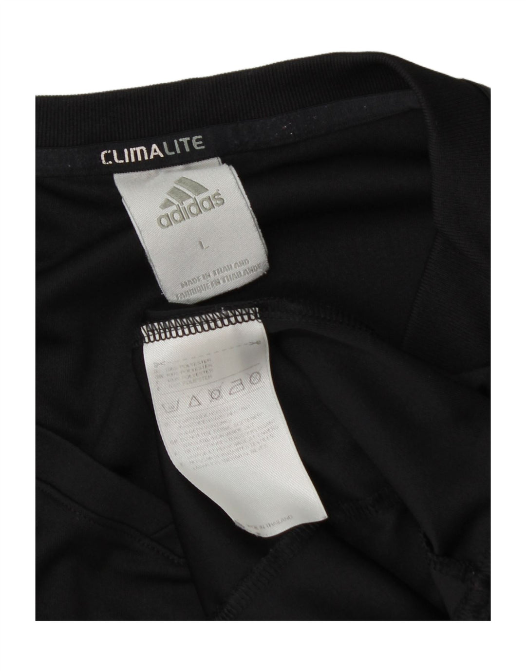 Adidas Mens Camiseta Top Grande Poliéster Preto