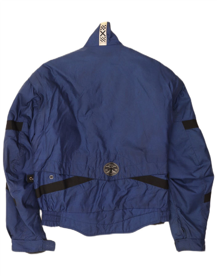 Jaqueta masculina Spidi Racer UK 38 poliéster colorblock azul marinho médio