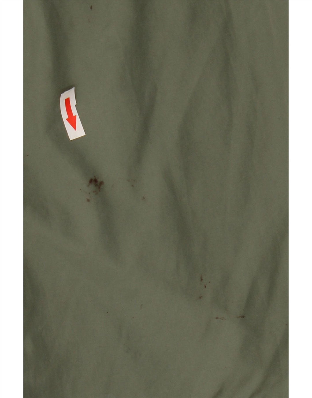 Calça de treino masculina Adidas UK 44/46 grande poliéster cáqui